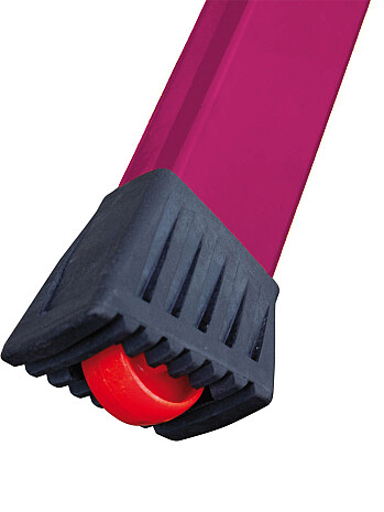 KRAUSE Rolly schodki jezdne dwustronne składane 2x2 różowe